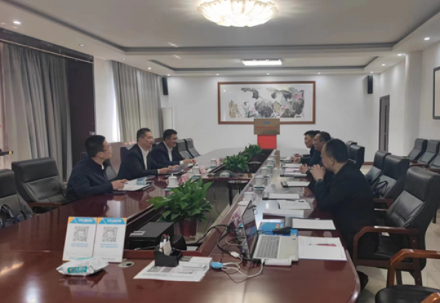 乐江华到九洲国际公司调研指导工作